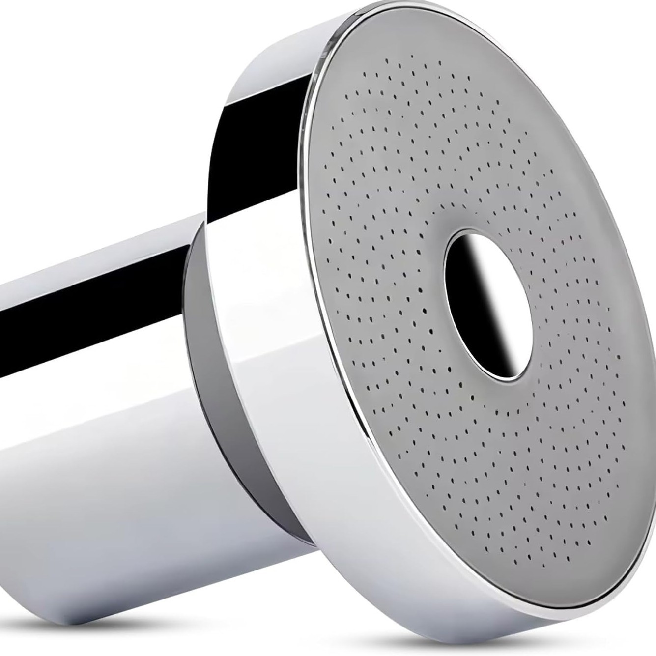 Amazon cross-border bestseller: 4-inch circular filter shower head with ABS electroplating and 20-level pressurized filtration integrated shower full figure