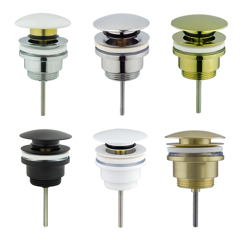 Washbasin, washbasin, spring press, drain, drainpipe, washbasin, washbasin, anti-odor and leakage, sink drainage accessories details Picture