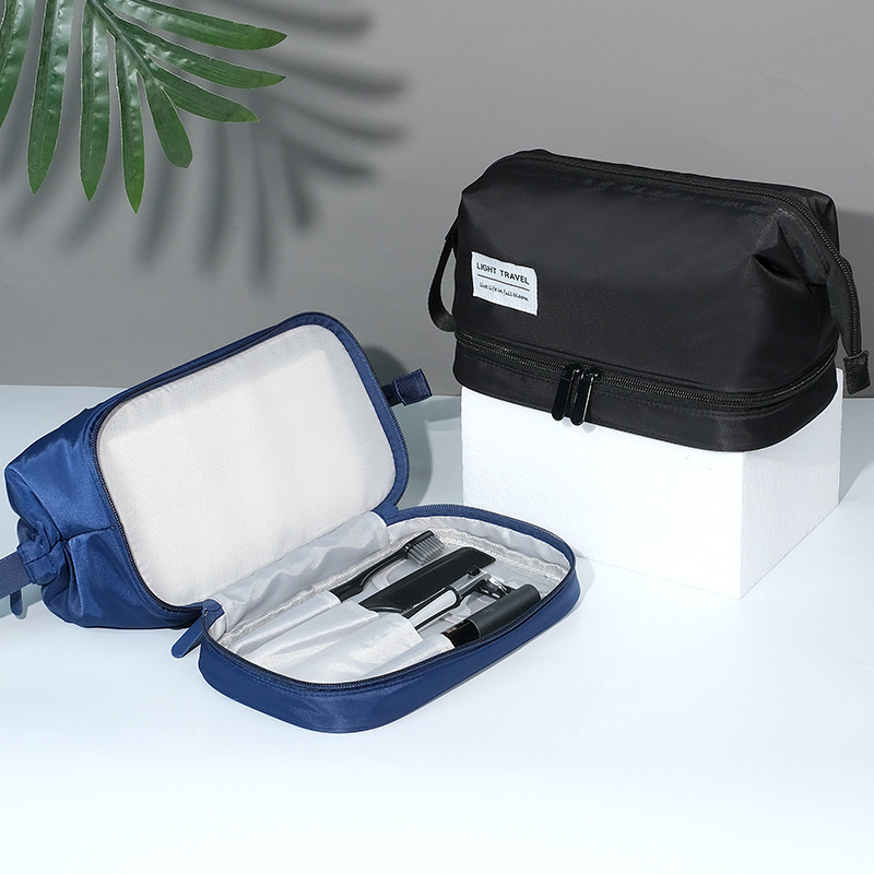 Men's toiletry bags, travel portable dry and wet separation portable large-capacity toiletry storage bags, cosmetic bags wholesale Specification drawing