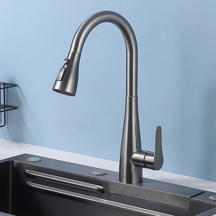 The popular "Flying Rain" waterfall faucet can be replaced with a pull-out faucet for undamaged installation. Replace the "Flying Rain" faucet with a faucet of the same size Specification drawing
