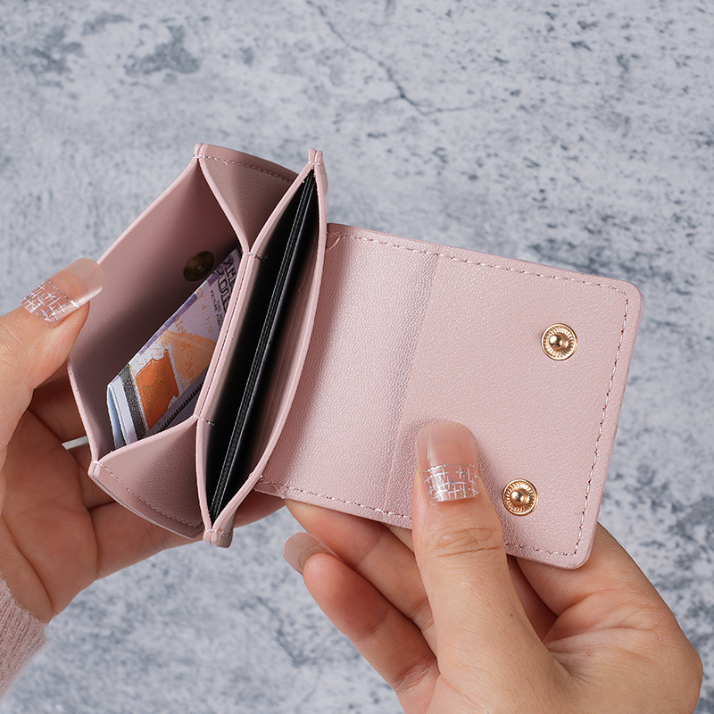 Minwei's new Instagram-style Korean version heart-shaped embossed short macaron color women's coin purse Specification drawing