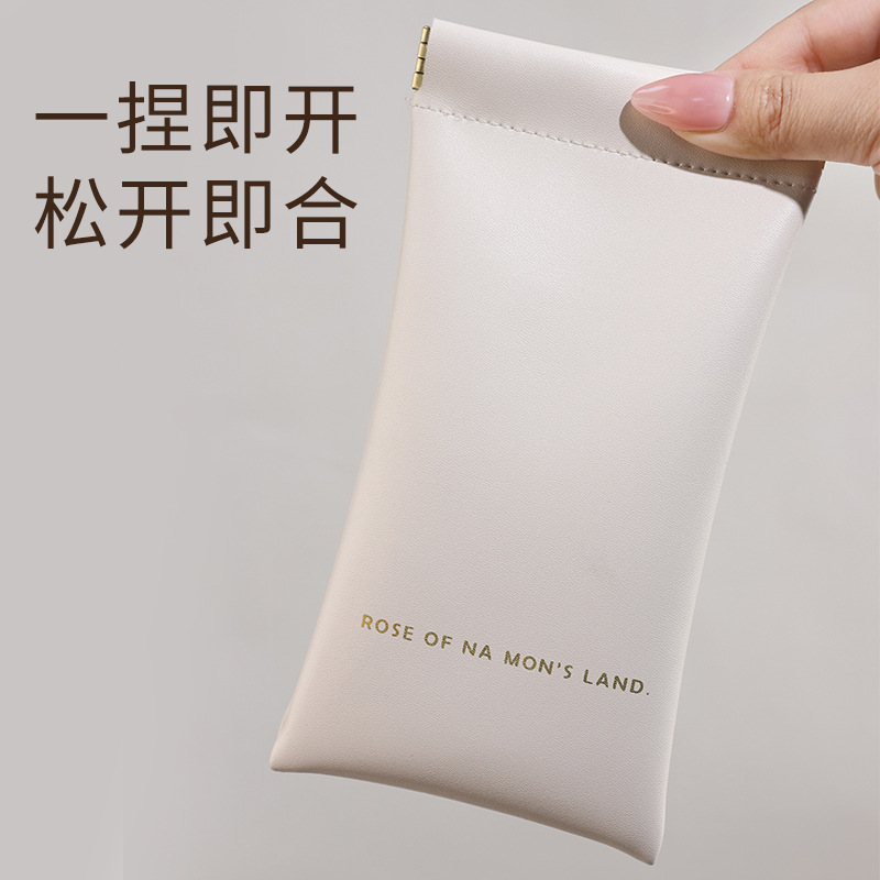 Customized eyeglass bags, sunglasses, sunglasses storage cases, portable pressure-resistant anti-myopia eye bags, automatic closing protective boxes Specification drawing