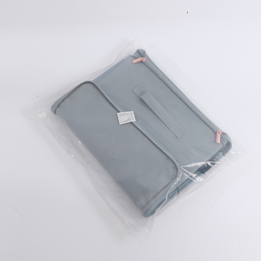 Amazon's new product hot promotion: clothing transparent window organizing box, foldable hand-held zipper storage box Specification drawing