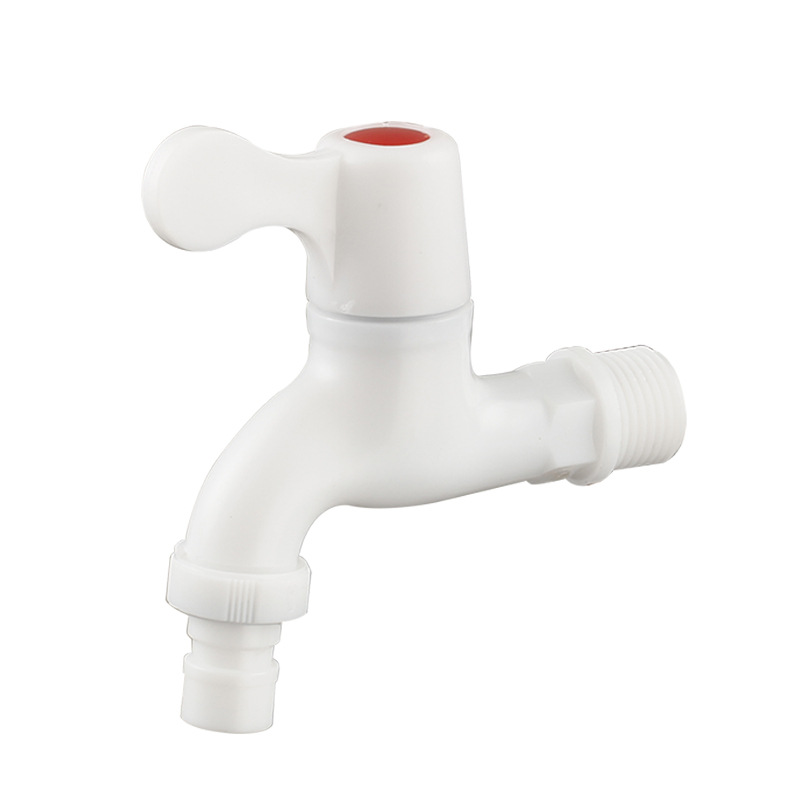 4-point plastic faucet wholesale factory, household, outdoor, balcony, ordinary bathroom, quick-opening plastic faucet Item Picture
