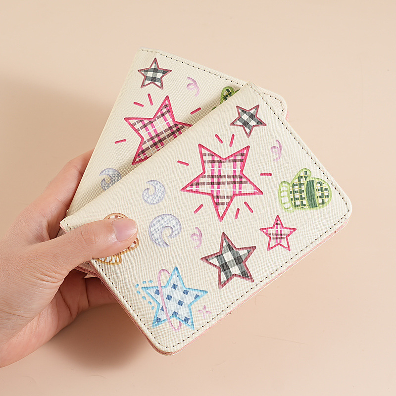 Hot-selling cross-border pu leather passport bag in stock, multi-functional passport holder, ID card holder, passport case