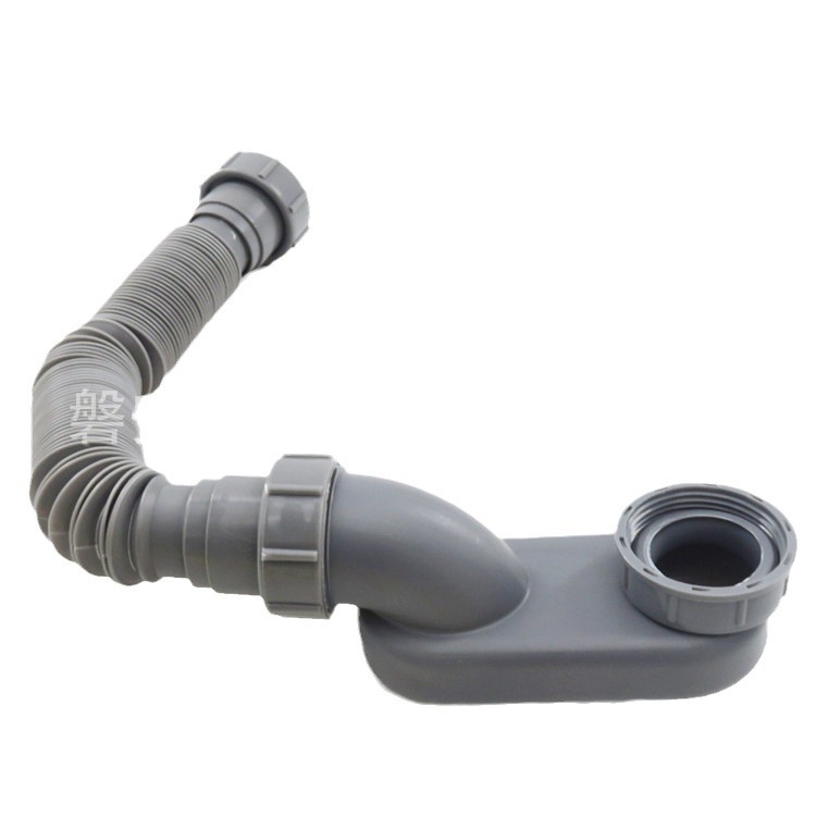 Bathtub telescopic anti-odor and anti-insect drain pipe, drainage pipe, bath pool, shower room, wooden bucket bath, bath bucket drain accessories Item Picture