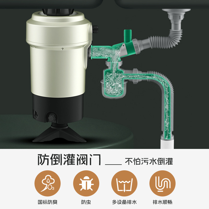 Manufacturer wholesale kitchen garbage disposer drain pipe, sink anti-odor drain, garbage disposer accessories details Picture
