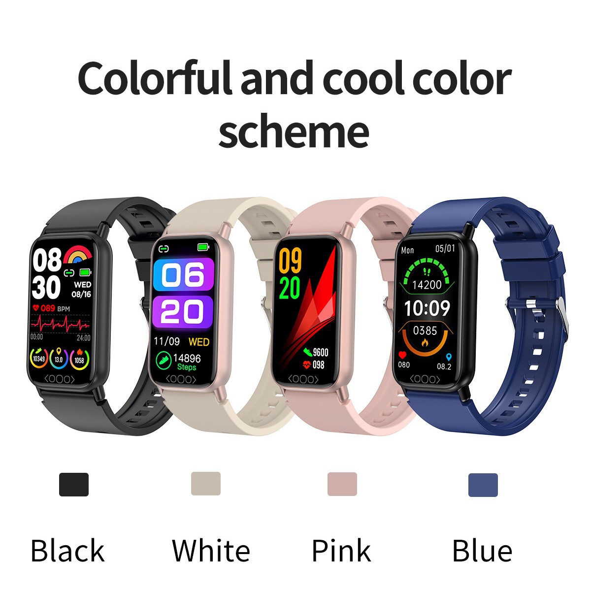 TK30 smartwatch non-invasive blood glucose monitoring, heart rate and blood pressure monitoring wristband, Huaqiangbei TK72 wristband Application Scenario