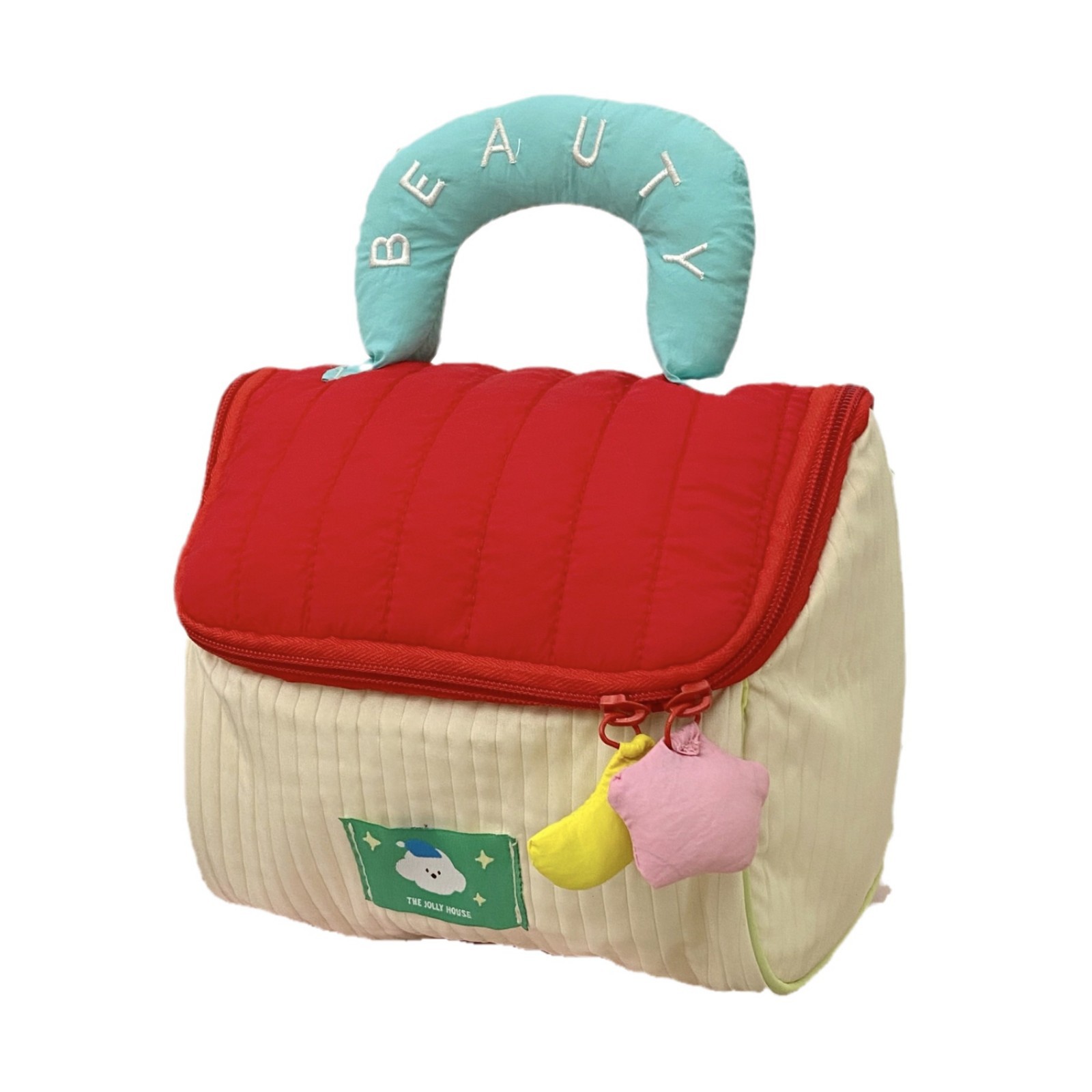 Cute House Makeup bag, large-capacity portable zoned storage bag for women, Travel handbag, Multi-functional toiletry bag Item Picture