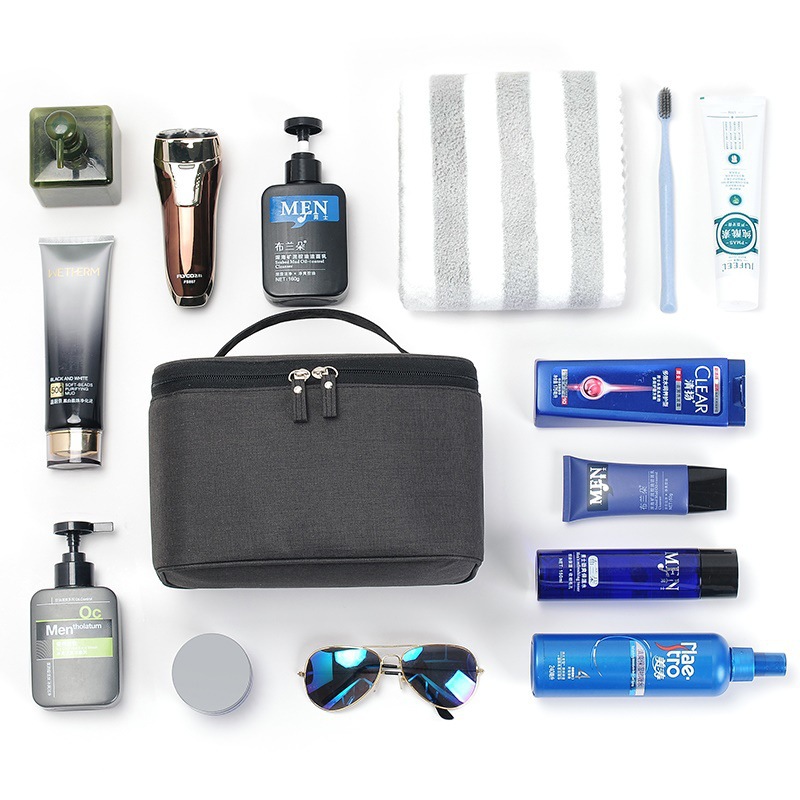 Wholesale of large-capacity toiletry bags for men and women on business trips, fitness storage bags, waterproof and portable daily necessities, and cosmetic bags details Picture
