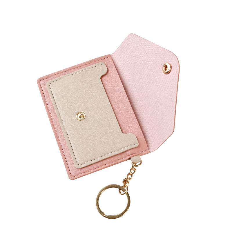 Wholesale of new cross-border creative and fashionable small card cases, women's candy-colored keychain accessories, and student bus card holders Item Picture