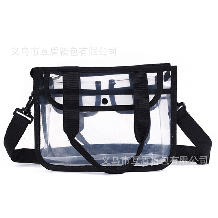 Factory direct sales of portable and simple travel storage bags, bath bags, toiletry bags, thickened single-shoulder transparent beach bags for bathing Application Scenario