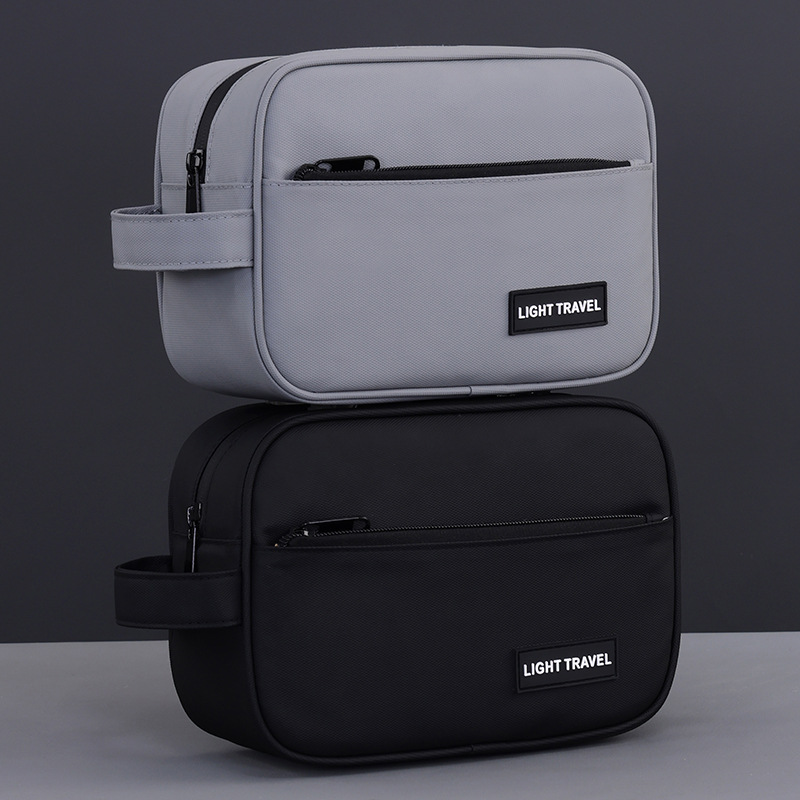 High-end business trip men's toiletry bag, toiletry set, portable cosmetics storage bag, large-capacity makeup bag full figure