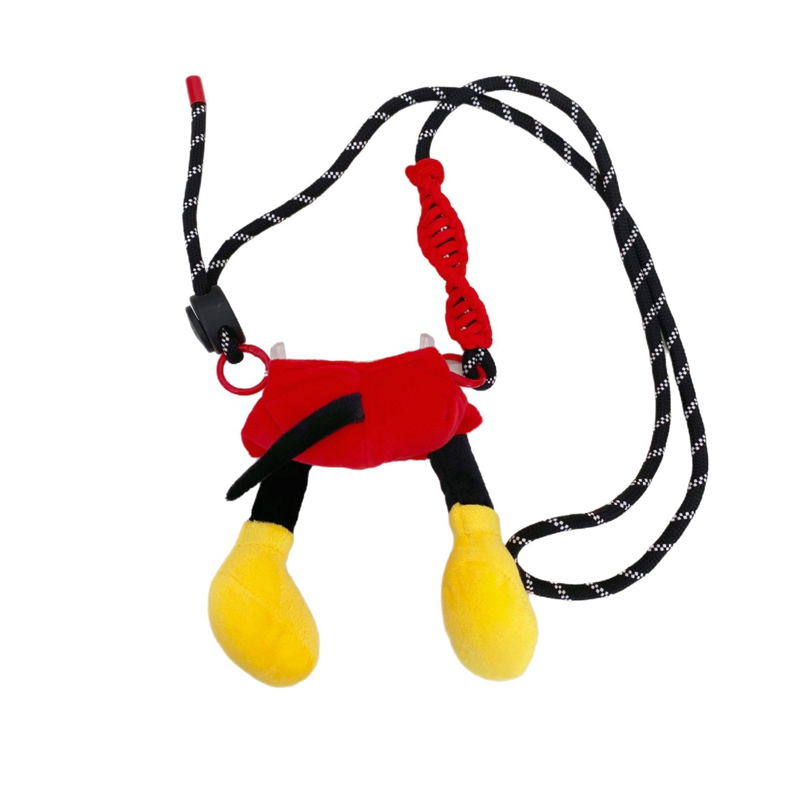 Cartoon Mickey Mouse bottom phone back clip, cute three-dimensional adjustable figurine phone clip, anti-loss phone crossbody lanyard Item Picture