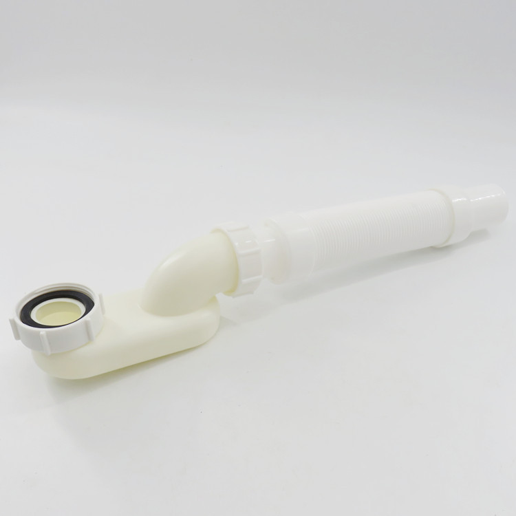 45mm bathtub drainpipe, anti-odor telescopic drainage pipe, mopping sink, wooden bucket bottom basin drainpipe, bath basin downspout Specification drawing