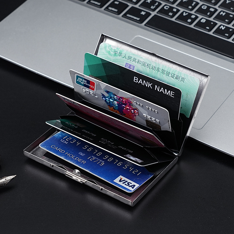 High-quality metal card case, anti-theft card holder for public transportation, banks and subways, collection, animation week, certificate protection case and card holder details Picture