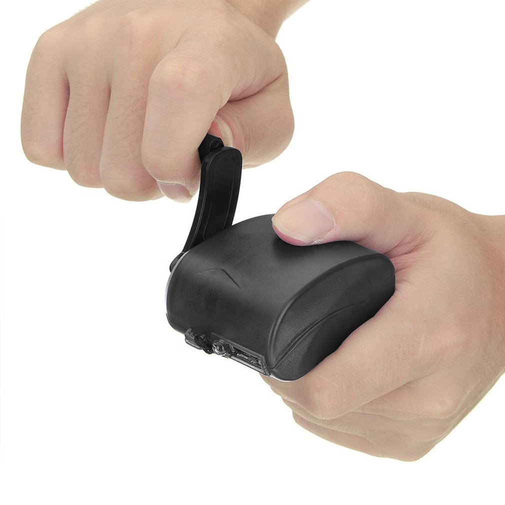 Outdoor emergency charging hand-cranked charger with USB interface, portable outdoor charging Application Scenario