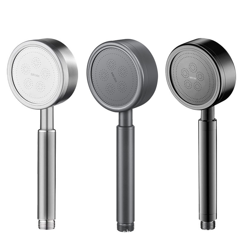 304 stainless steel pressurized shower head, rain shower hand spray head, hand-held pressurized lotus pod simple shower head Item Picture