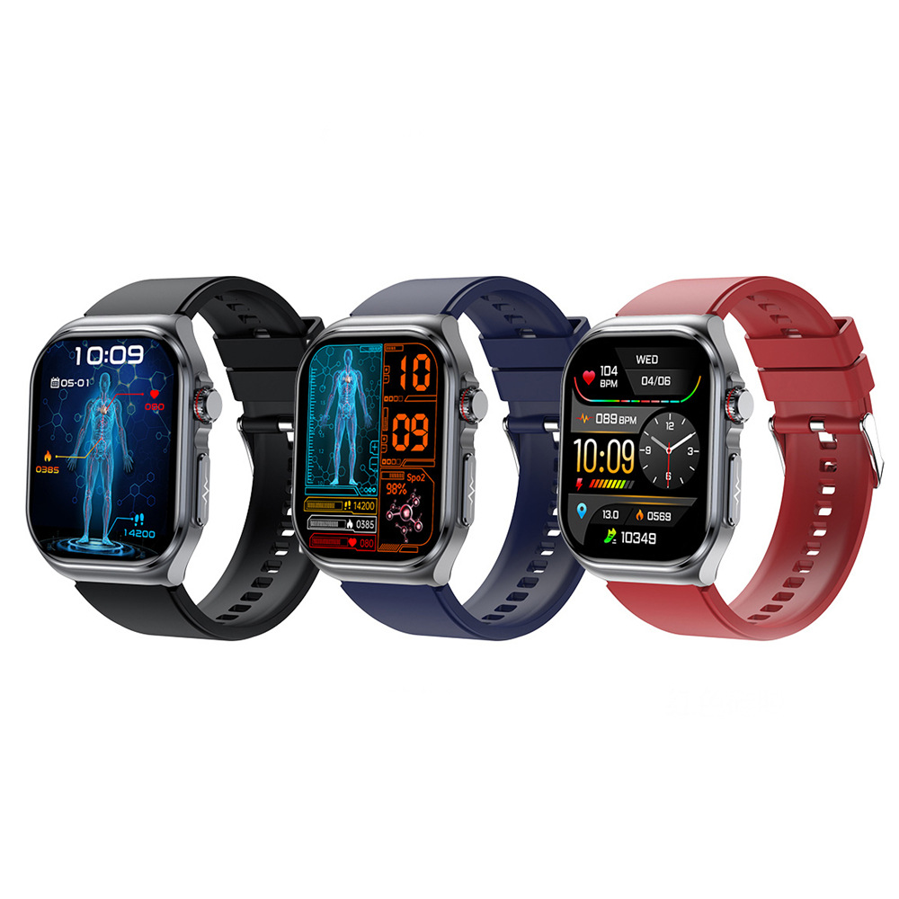 The new ET585 ECG smartwatch from Huaqiangbei features Bluetooth call, ECG, ECG, blood sugar, health, sleep and exercise Item Picture
