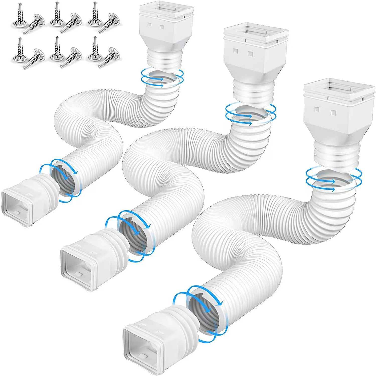 Amazon's best-selling house downspout extender, telescopic rainwater drainage pipe, outdoor sewage pipe, factory supply full figure