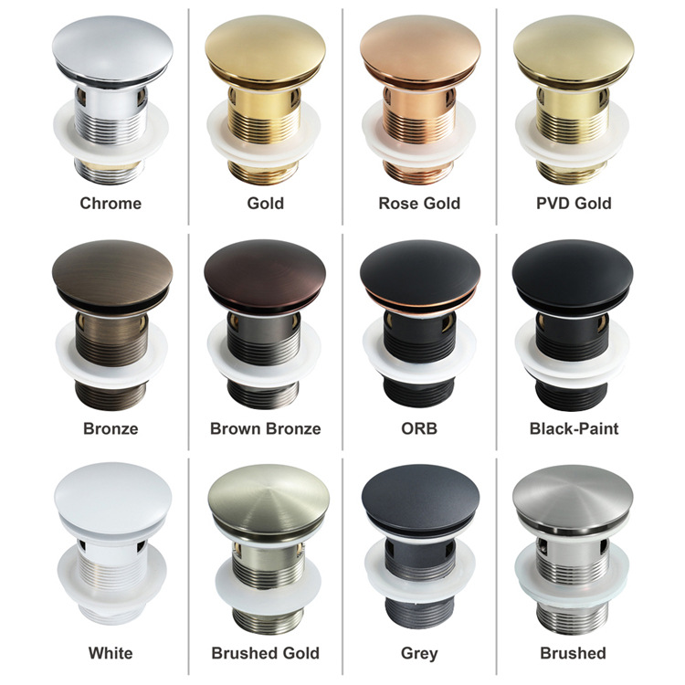 HIDEEP bathroom basin, sink, bouncy type drain with overflow outlet, bathroom faucet accessories manufacturer wholesale full figure