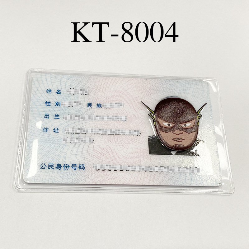 The same style ID card avatar parody protective case, kidnapper's head cover, funny ID card protective case, transparent card holder