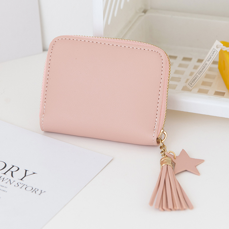 Wallet Lady 2022 New Compact and exquisite student cute bestseller Short hand-held card bag two-in-one coin purse Specification drawing
