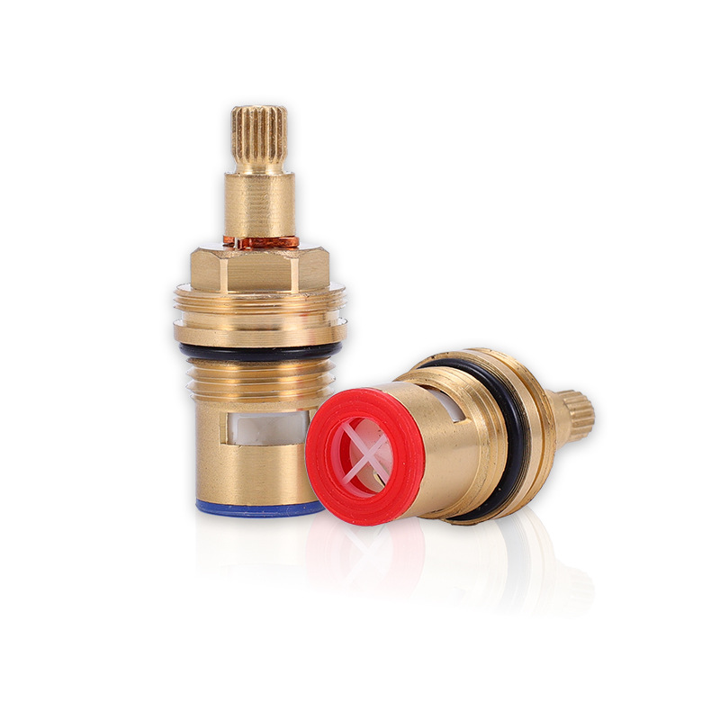 Wholesale of semi-threaded rubber-bottomed ceramic valve cores, kitchen faucets, bathroom shower heads, brass valve cores, Angle valves, and hardware accessories Item Picture