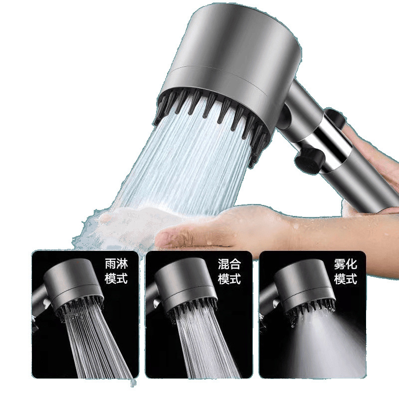 Turbocharged showerhead, massage showerhead, ultra-high pressure shower head, indestructible and shockproof, cross-border free shipping Item Picture