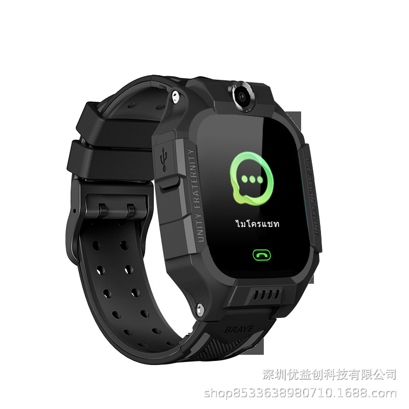 Foreign Trade Cross-border Q19 Primary School Genius Full Touchscreen Camera Multi-functional Smart Children's Phone Positioning Watch Specification drawing