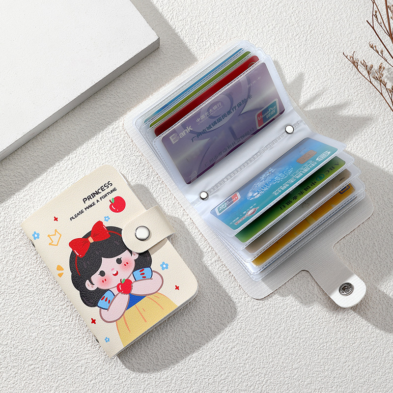 New Ailun card case wholesale, large-capacity cowhide anti-theft card holder, bank ID card case, advertising gift, color card Specification drawing
