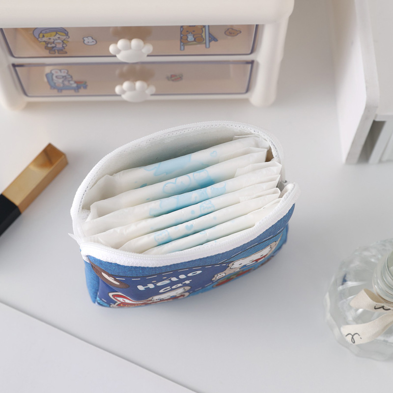 Ailun's new portable coin purse, headphones, data cable, small storage bag, lipstick bag, large-capacity portable menstrual care bag for women Application Scenario