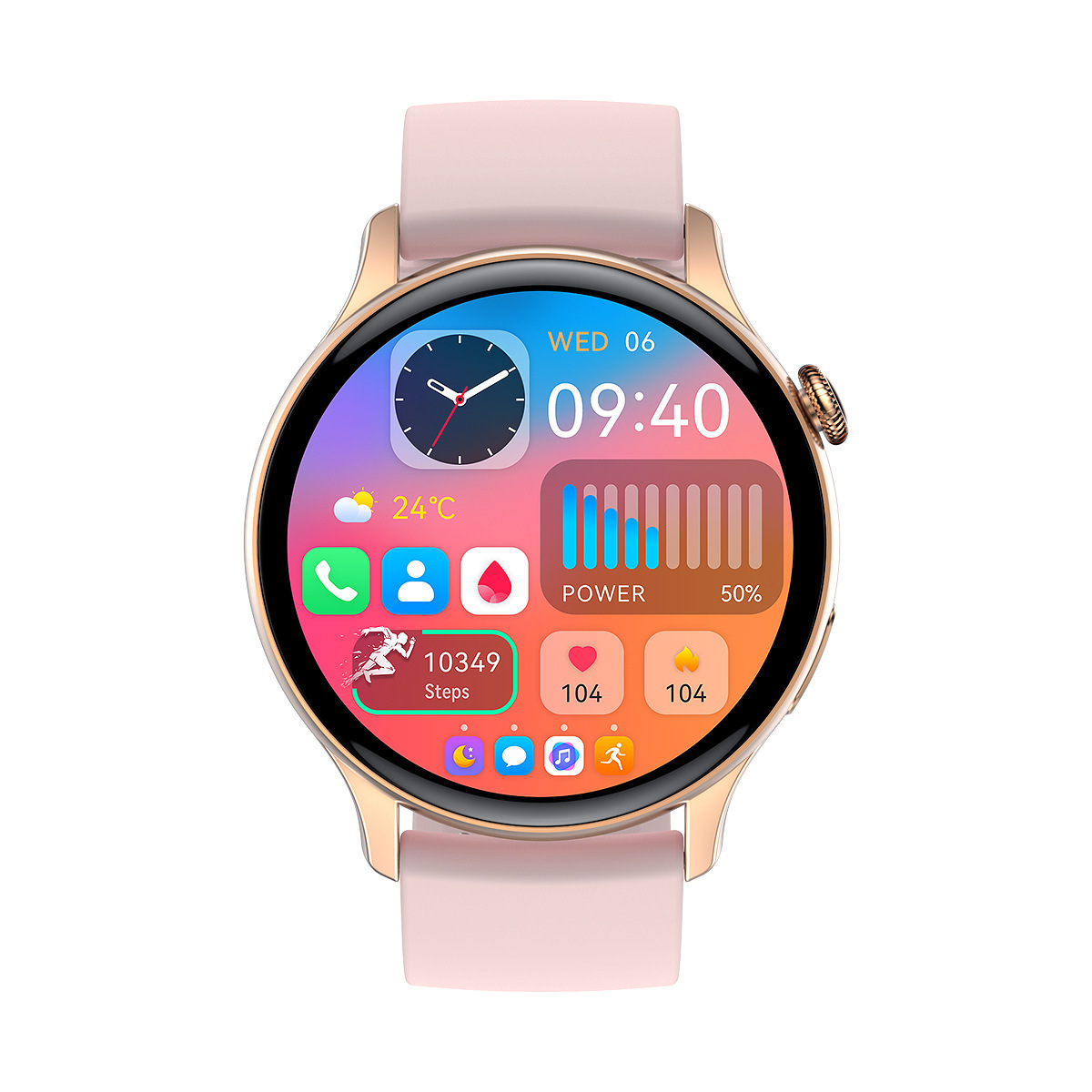 The HK85 smartwatch AmOLED 1.43 has a constantly lit screen, Bluetooth calls, and is suitable for blood, oxygen, blood pressure, and more exercise Application Scenario