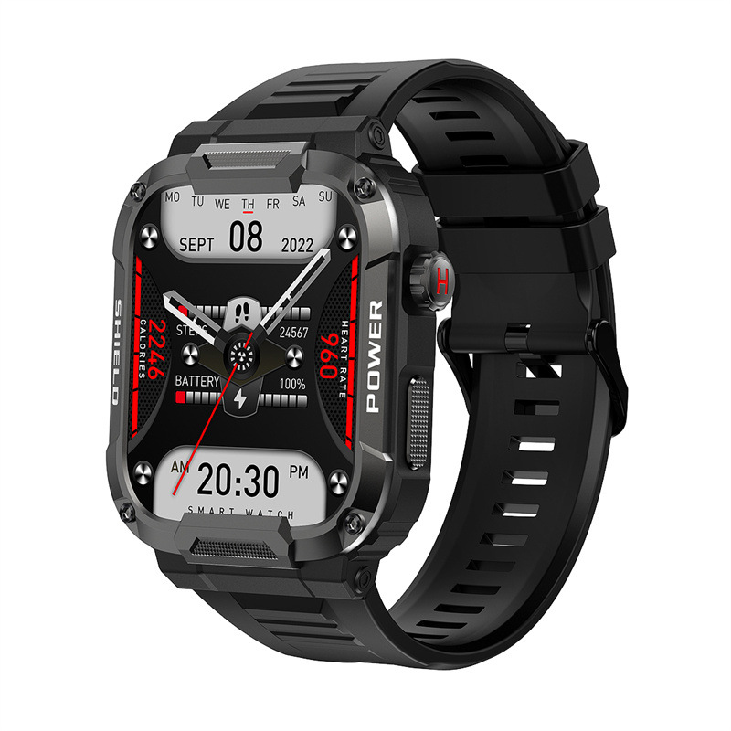 The new smart three-proof watch MK66 features dual-mode communication, Bluetooth, outdoor water resistance and multi-functional functionality, making it a cross-border bestseller full figure