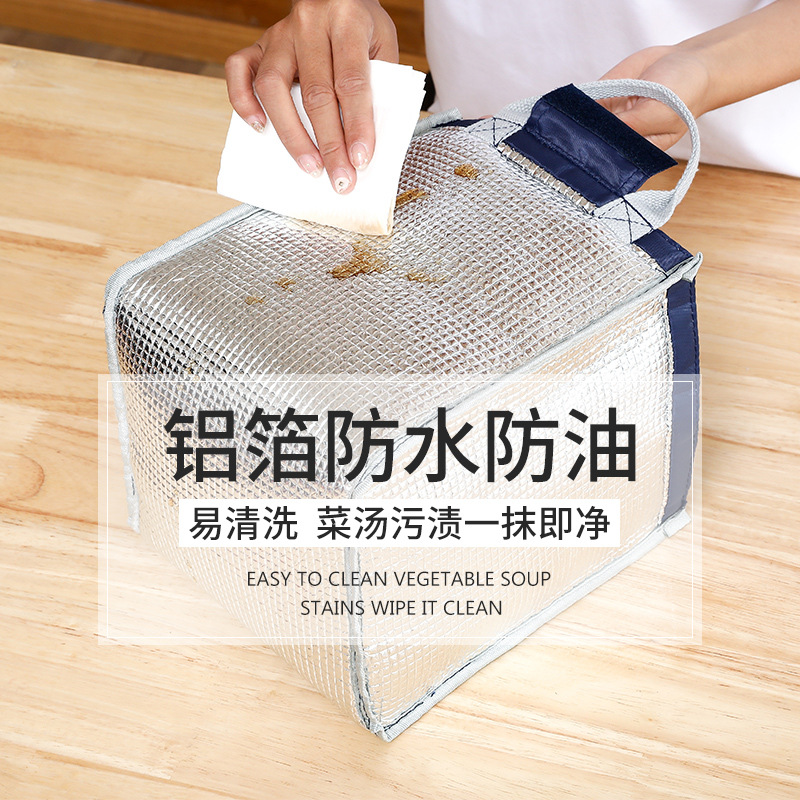 Cross-border cartoon lunch box, handbag, insulated bag, bento bag, hand-held aluminum foil thickened, student lunch bag for work Application Scenario