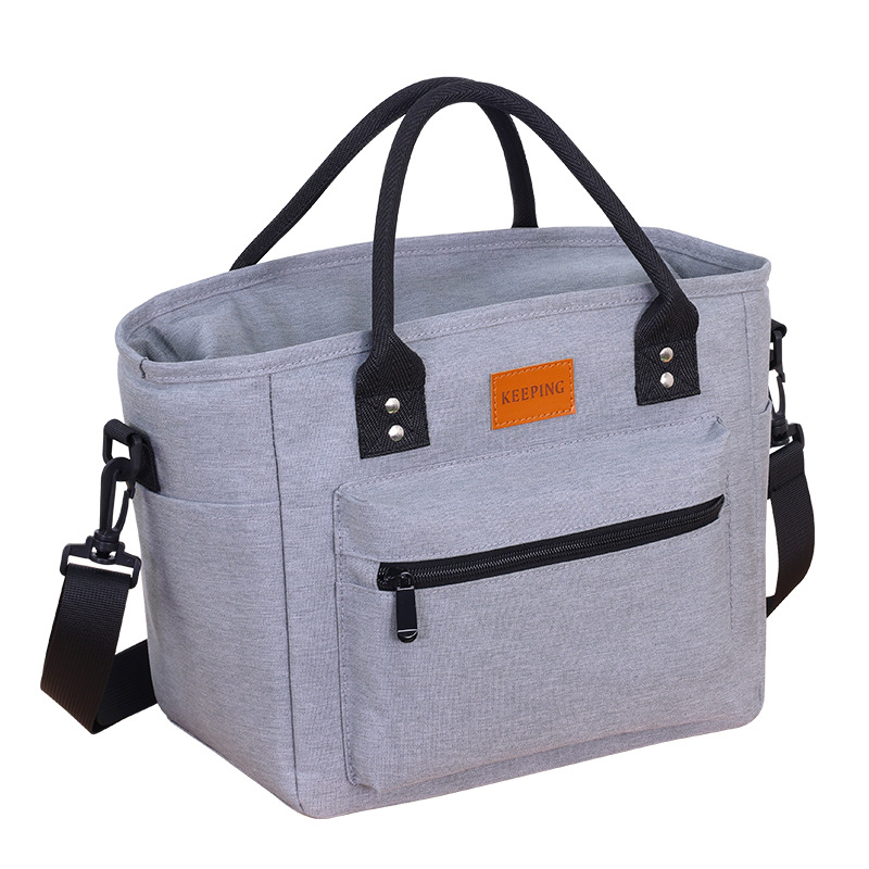 New cross-border large-capacity thickened aluminum foil insulated bag, simple outdoor picnic bag, lunch box bag for bringing meals to work Item Picture