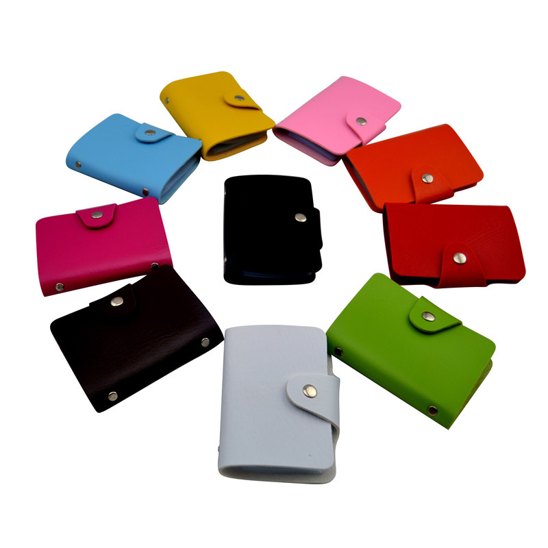 Korean version simple and fashionable men's credit card case, 24-card position bank card case in stock details Picture