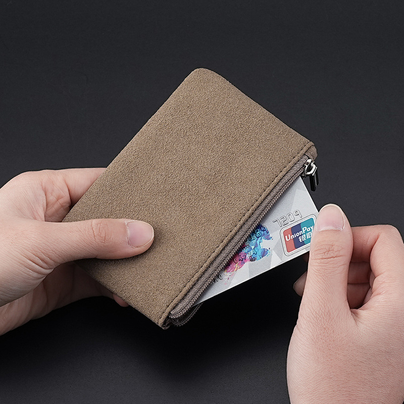 Men's coin purse, fur money bag, storage bag, card case, card holder, key case, loose change card case, cute wallet for women Specification drawing