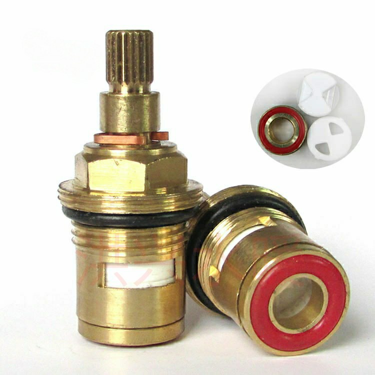 Cold and hot double boiling water faucet valve core 51 long double-tooth thickened bathtub and kitchen faucet valve core repair parts Application Scenario
