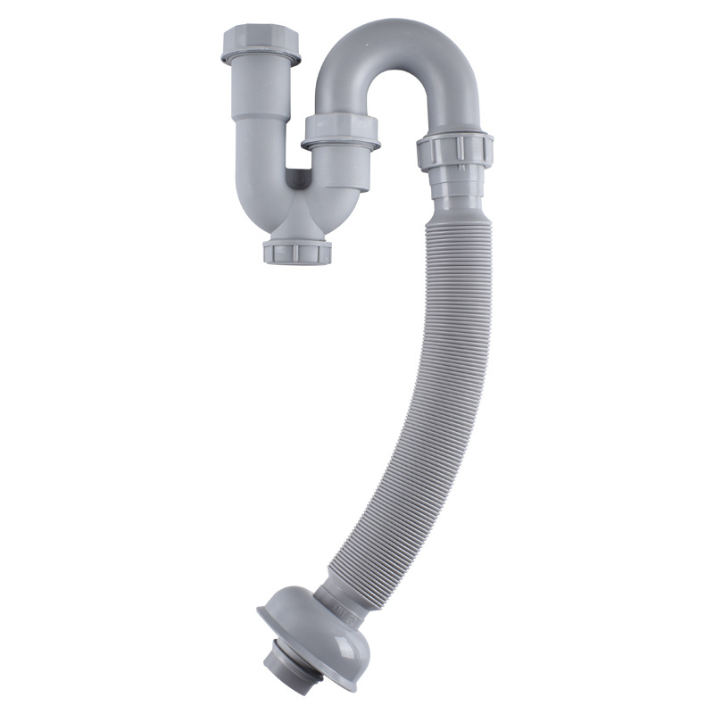 Factory direct supply of U-shaped telescopic extended washbasin, washbasin drainpipe, bathroom washbasin, anti-odor drainage hose Item Picture