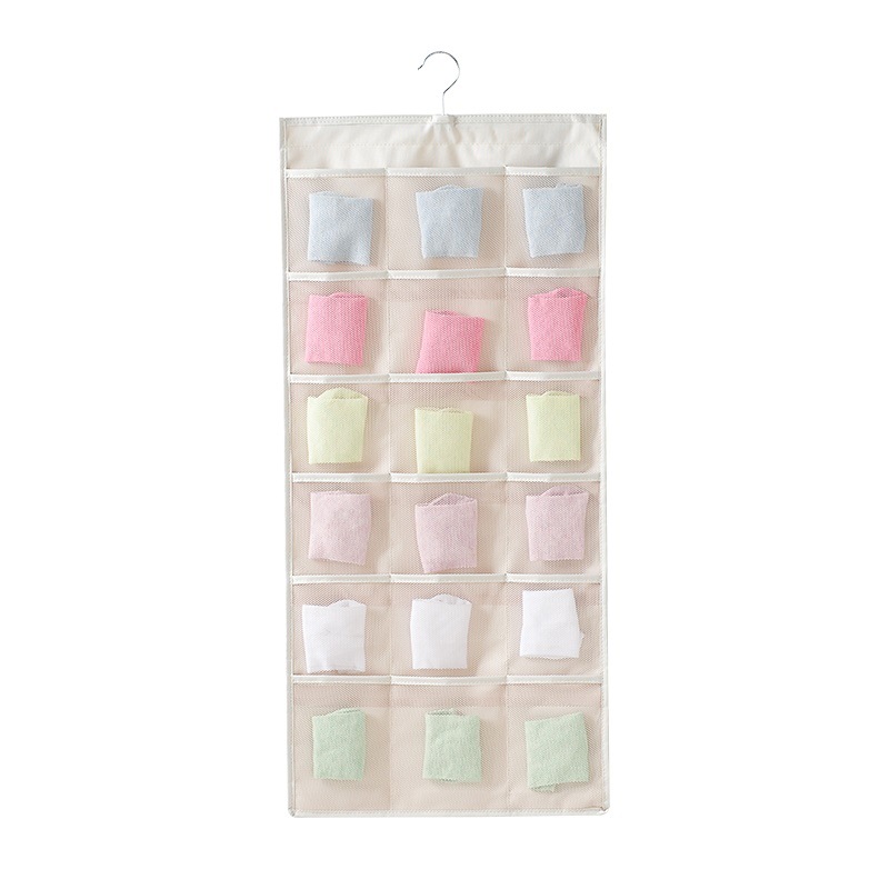 Original manufacturer wardrobe storage bags, hanging bags, underwear, socks, wardrobe door hanging storage, magical double-sided household use Item Picture