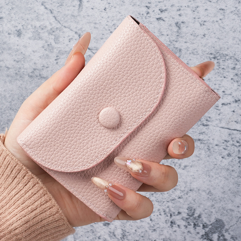 New short wallet, 30% off for women. Multi-functional small wallet, fashionable mini Korean version, girl student coin purse, card case for women full figure