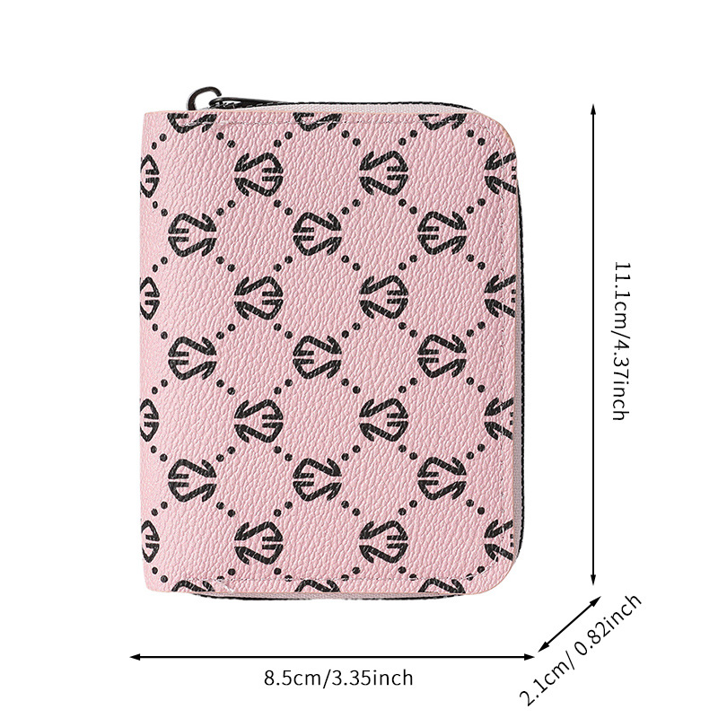 New gift large-capacity card case, women's bus card holder, cross-border wholesale, men's organ card case, zipper ID card case Item Picture