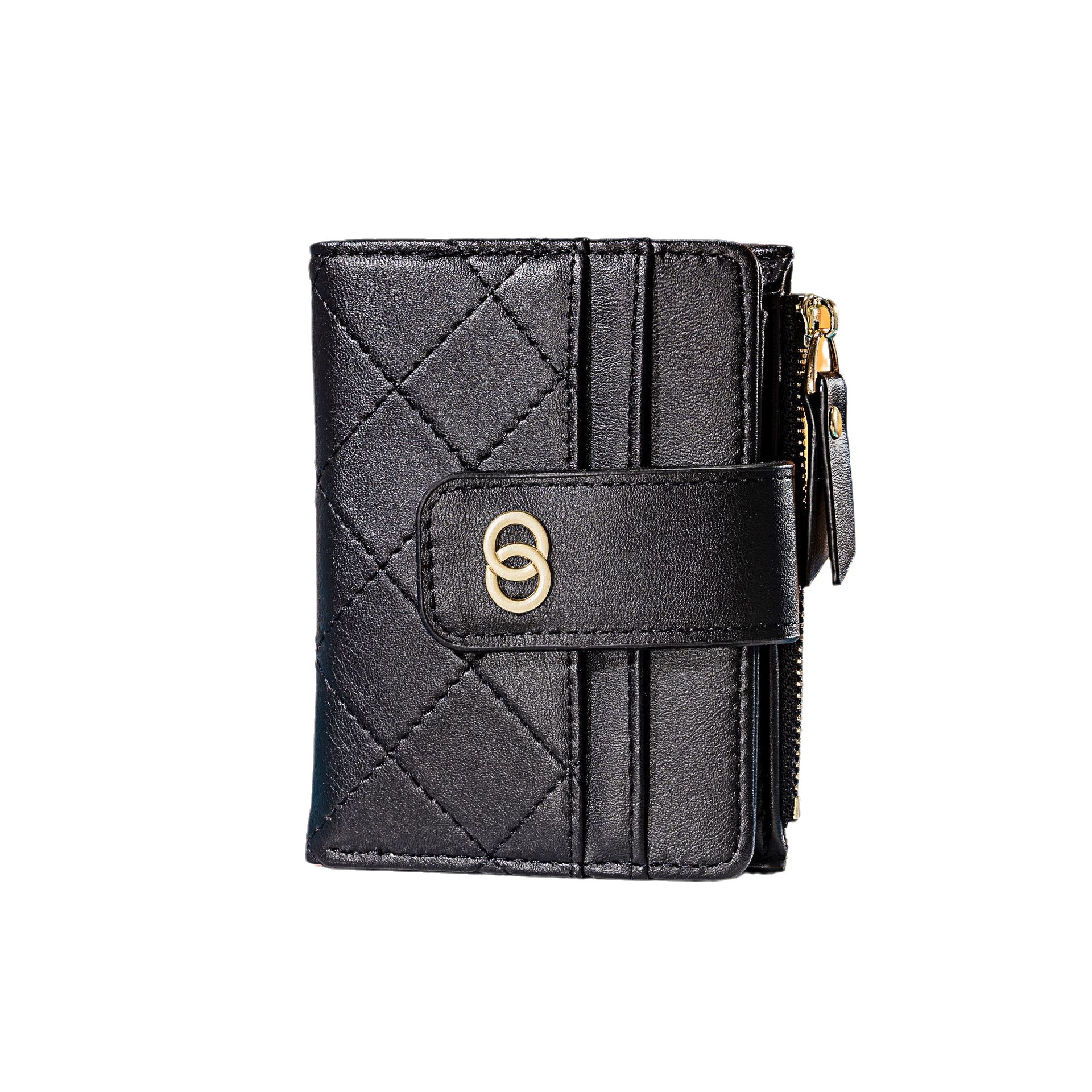 Classic Chanel-style short zipper wallet for ladies, Korean version, multi-slot, versatile and trendy cross-border wallet Item Picture