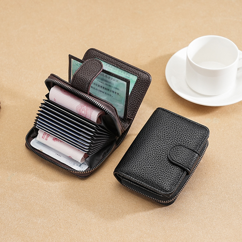 Wholesale of cross-border men's organ card case, multi-slot fashionable coin purse, multi-functional wallet credit card holder full figure