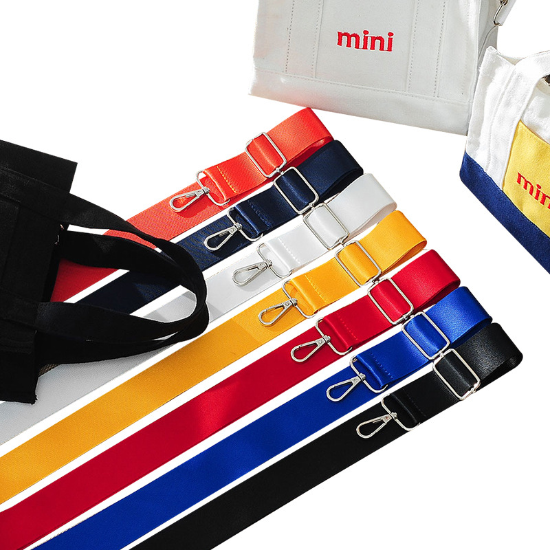 Contrasting color mini letter ins canvas single-shoulder bag, handbag, storage bag, fresh and versatile, 2021 trendy canvas bag Item Picture