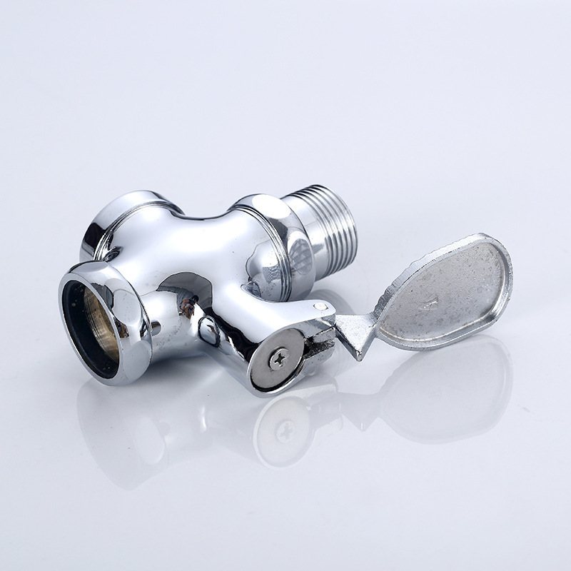 Copper body foot pedal flushing valve for bathroom, toilet and urinal foot pedal four-way flushing valve manufacturer wholesale details Picture