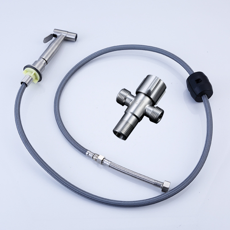 New 304 stainless steel kitchen sink spray gun, pressurized nozzle, and pull-out structure for convenient cleaning wholesale Specification drawing