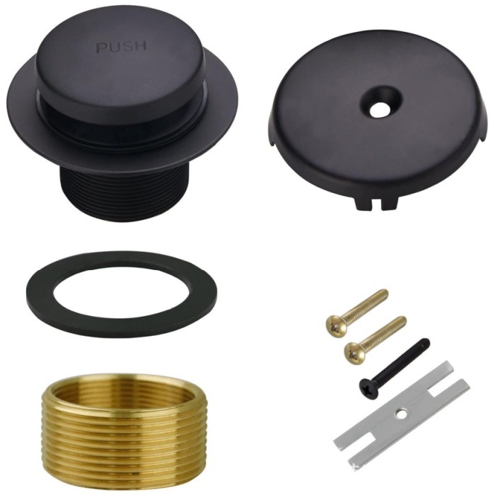 Copper nut American-style bathtub drain, anti-odor bathtub drain, bathtub plug replacement, bathtub drainage accessories list Item Picture