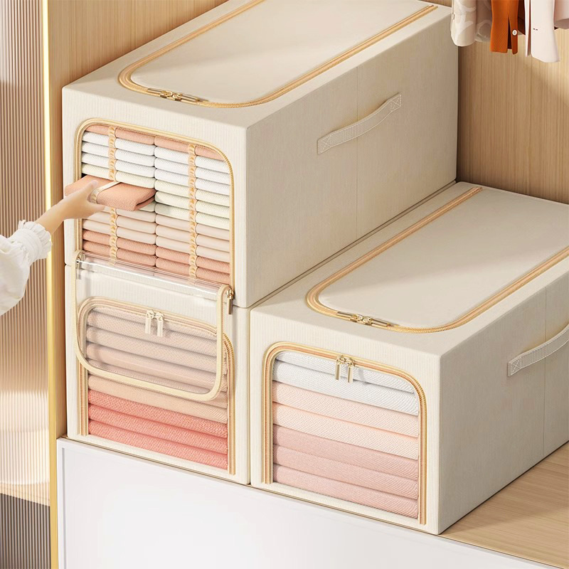 Clothing storage box, household Oxford cloth storage box, clothing quilt storage box, folding and organizing box, storage box, large capacity full figure